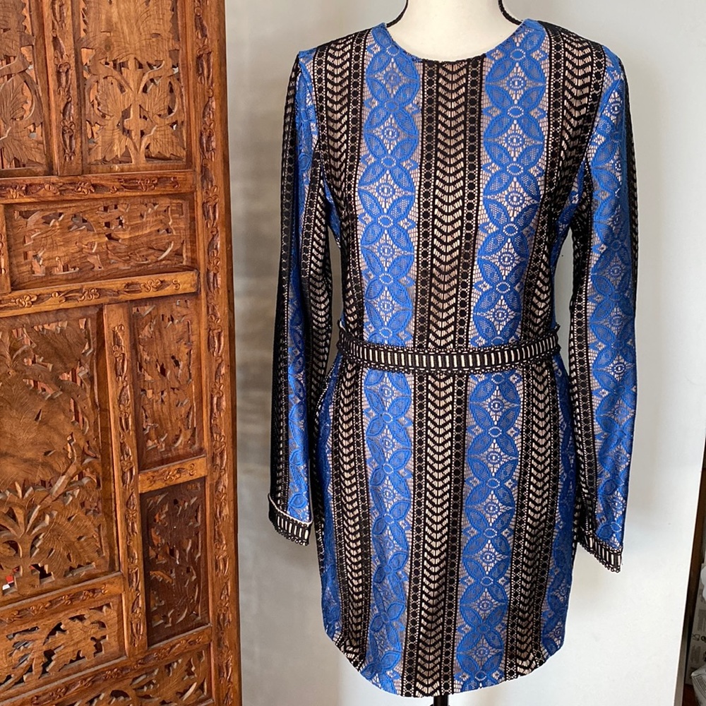 Endless Rose Black Blue Mini Dress